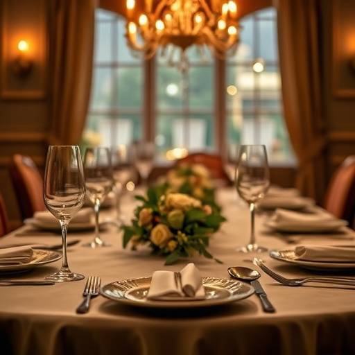 Elegant table setting for a truffle-themed dinner